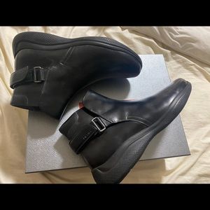 Prada Leather Boots Mens